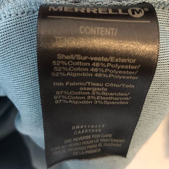 MERREL Selectwick 3/4 Zip Navy Sweater Medium - Picture 6 of 15